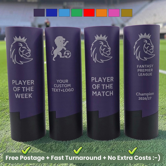 Personalised Football Trophy | 3D Printed Laser Engraved Award